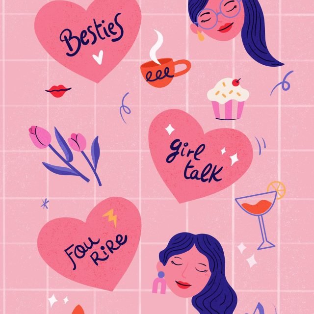 Qu’est qui m’a inspiré pour ce dessin?
Une copine me demandait de le dessiner un oiseau mexicain dans un coeur. Elle voulais broder ce motif sur un coeur en feutrine.. puis après pour rigoler je me suis mis a écrire des phrases dans des coeurs et je lui ai dit qu’elle pouvais les broder aussi.
Tu vois le rapport? Lol , en fait ces coeurs avec des phrases rigolo m’ont rappelé ce challenge #drawwhatyoulove26 , et je me suis dit: le thème ca sera l’amitié et ce que j’aime faire avec mes copines.
Pour moi, le bonheur, c’est refaire le monde autour d’un café (ou d’un verre !), rigoler et danser. Les chaussures symbolisent plusieurs choses: déjà j’adoooore les chaussures, et j’aime aller faire du shopping ou window-shopping avec mes Besties. Aussi j’adore danser (salsa, contemporaine, pop, bachata…)
Et toi, c’est quoi ton moment préféré avec tes copines ? Dis-le moi en commentaire ! 👇
English version:
What’s the story behind this piece? ✨
It all started when a friend asked me to design a Mexican bird inside a heart for her embroidery project. We ended up laughing and brainstorming funny quotes to stitch along with it. 💬
That fun moment sparked my inspiration for the #drawwhatyoulove26 challenge. I wanted to celebrate friendship and the simple joys of hanging out with my besties. 💖
To me, « what I love » is all about those endless chats over coffee (or a drink!), laughing until it hurts, and hitting the dance floor. ☕️💃 The shoes in my drawing represent it all: our shopping sprees, my passion for salsa and bachata, and that vibrant energy we share as girlfriends.
What about you? What is your favorite « bestie date » activity?
Thanks to the hosts for this fun challenge:
@mookatrip
@margamar.art
@haleyum_art
@illustrationsbydragana
@heather_zhou_
@juliarueda_
@the_lightningblonde
@kittyo.illustration