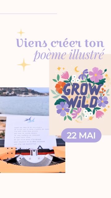 Le 22 mai, nos mots s’habillent de vos histoires... ✨

Pour célébrer le lancement de ma nouvelle collection de papeterie, je te donne rendez-vous chez @mesdemoisellesc pour une parenthèse créative unique.

Le concept ? Un duo d’artistes : Emma @emmablue_auteure tapera vos poèmes personnalisés à la machine, que je viendrai illustrer en direct sur ta feuille.

On finit la soirée autour d’un cocktail pour fêter ça ensemble ? 🍸

📍 Chez Charlotte à Mougins @mesdemoisellescdecoration 
📅 Mercredi 22 mai | Animation dès 14h

#barapoemes #PapeterieArtisanale #PoésieIllustration