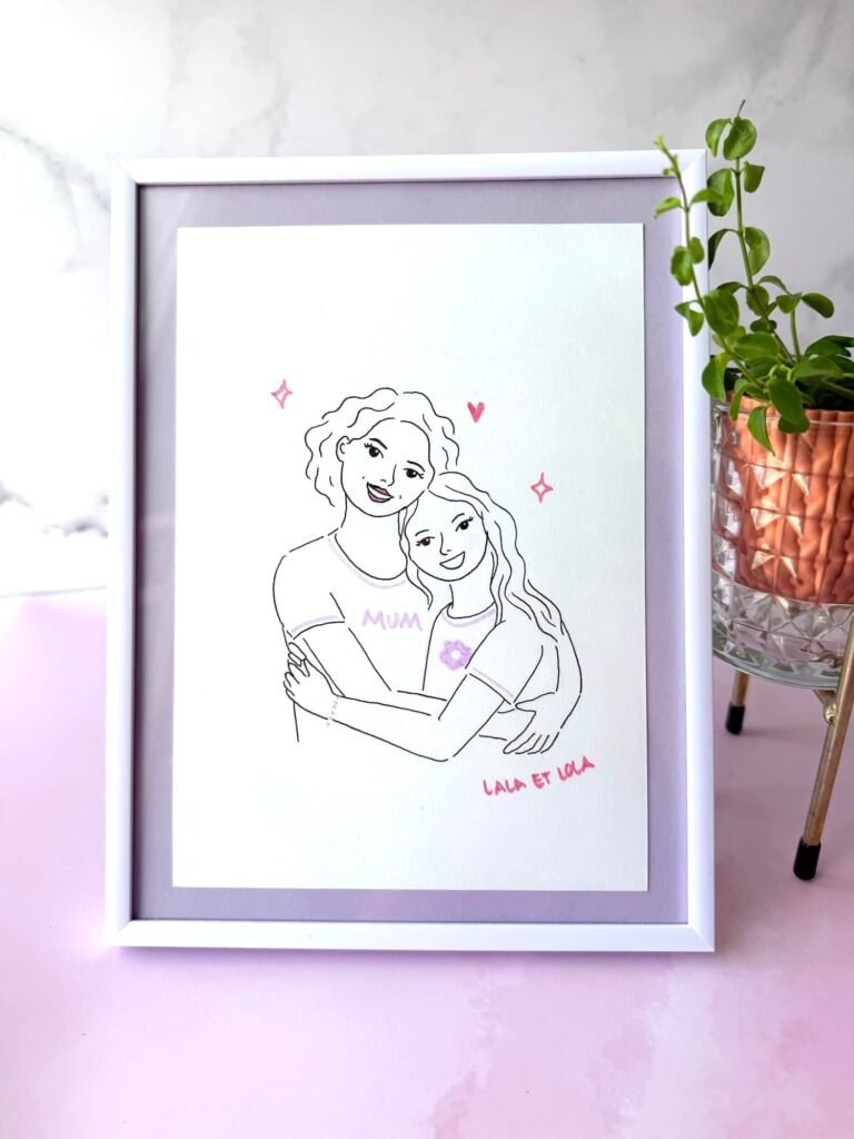 Portrait maman et fille